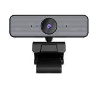 GIZNXBA Webcam With Microphone, 2 Noise-Canceling Mics, 90° Wide-Angle Lens & Autofocus, Plug And Play, Auto Light Correction, PC Camera For Streaming, Gaming, Works, Online Teaching(1080p)