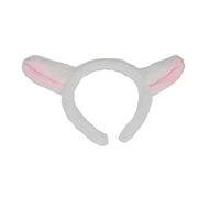 GIZZY® Adults, Childrens Fancy Dress White and Pink Lamb, Sheep Ears on Head band.