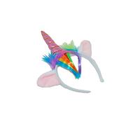 GIZZY® Girls Unicorn Horn, Mane and Ears set on Head Band. (Pink)