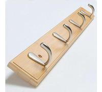 GJ Coat Rack Wall Mount Hooks,Entryway Hanging Rack,Metal Wood Coat Hooks Rack for Winter Coats,Hat,Jacket,Towel,Purse,Robes(A,48.5CM)