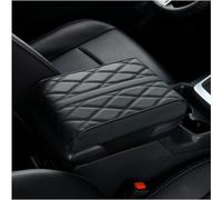 GJBHN Car Armrest Box Pad for Opel Vauxhall Grandland X 2018 2019-2023 2024 Leather Car Armrest Seat Box Cover Protector Waterproof Center Console Cover Pad Decoration Accessories,Black