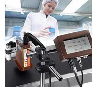 GJBMXSM 12.7/25.4mm Automatic Coding Machine, Expiry Date Printer, Online Inkjet Printer, Thermal Inkjet Printer for Production Date/Logo/Picture/QR-Code/Barcode/Batch Number,25.4mm