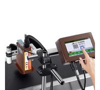 GJBMXSM 12.7mm/25.4mm Industrial Inkjet Printers, Small Printer Inkjet Coder, Automatic Online Coding Machine, Assembly Line Batch Date/Number Coding and Marking Machine,25.4mm