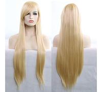 GJBXP 11 Colors 80cm Synthetic Long Straight Hair Wig Black Grey Green Blue Purple Pink Hairpiece Cosplay Wigs For Women blonde