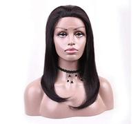 GJBXP 13 * 4lace frontal long straight black human hair wig 16inch