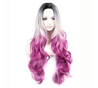GJBXP 3-Color Gradient Bob Style Heat-Resistant Fiber Colorless Lace Wig Headband Wig Role-Playing Simulation High Temperature Wire80cm