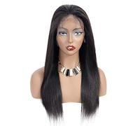 GJBXP 360full lace long straight black human hair wig middle part 22inch