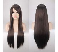 GJBXP 80cm Cheap Long Straight Wig Red Blue Green Purple Black Blonde Hair Wigs For Women Heat Resistant Synthetic Anime Cosplay Hair 06