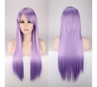GJBXP 80cm Cheap Long Straight Wig Red Blue Green Purple Black Blonde Hair Wigs For Women Heat Resistant Synthetic Anime Cosplay Hair 17
