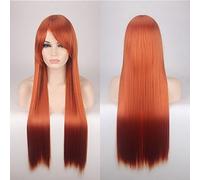 GJBXP 80cm Cheap Long Straight Wig Red Blue Green Purple Black Blonde Hair Wigs For Women Heat Resistant Synthetic Anime Cosplay Hair 14
