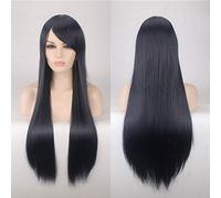GJBXP 80cm Cheap Long Straight Wig Red Blue Green Purple Black Blonde Hair Wigs For Women Heat Resistant Synthetic Anime Cosplay Hair 05