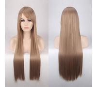 GJBXP 80cm Cheap Long Straight Wig Red Blue Green Purple Black Blonde Hair Wigs For Women Heat Resistant Synthetic Anime Cosplay Hair 22