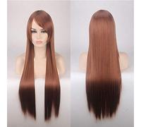 GJBXP 80cm Cheap Long Straight Wig Red Blue Green Purple Black Blonde Hair Wigs For Women Heat Resistant Synthetic Anime Cosplay Hair 13
