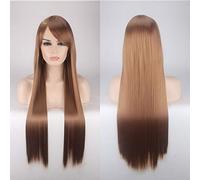 GJBXP 80cm Cheap Long Straight Wig Red Blue Green Purple Black Blonde Hair Wigs For Women Heat Resistant Synthetic Anime Cosplay Hair 16