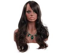 GJBXP Afro Long Wave Curly 150% Density Ombre Black Cosplay Wigs Heat Resistant Synthetic Hair Real Natural Fiber for Women
