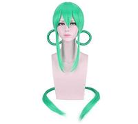 GJBXP Anime Land Of The Lustrous Red Cinnabar Yellow Diamond Green Jade Phosphophyllite Wig Houseki No Kuni Cosplay Wigs Black Hair Light Green