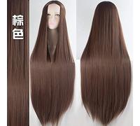 GJBXP Biamoxer 100Cm Long Wigs Classic High Temperature Fiber Synthetic Wigs Costume Cosplay Wigs Cosplay Facial Hair Party 20 Color 20