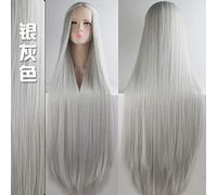 GJBXP Biamoxer 100Cm Long Wigs Classic High Temperature Fiber Synthetic Wigs Costume Cosplay Wigs Cosplay Facial Hair Party 20 Color 18