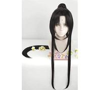 GJBXP Biamoxer 7 Styles Grandmaster of Demonic Cultivation Wei Wuxian Styled Black Long Cosplay Hair Wig Red Headband Free Style 5