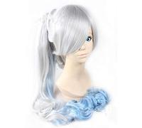 GJBXP Biamoxer Rwby Ruby Rose Cosplay Wigs Weiss Schnee Blake Belladonna Yang Xiao Long Wig Red White Black Yellow Cosplay Hair Wig White