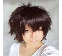 GJBXP Cheap Wigs For Men Synthetic Hair Heiwajima Shizuo Halloween Costume Party Red Black Green Pink Purple Yellow White Cosplay Wig dark brown