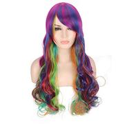 GJBXP Fashion Cheap Harajuku Lolita Cosplay Wig Long Wavy My Little Pony Anime Halloween Costume Party Ombre Hair Wigs For Women PL-729