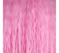 GJBXP Fluffy Red Pink White Orange Green Blonde Brown Curly Wig Synthetic Hair Anime Cosplay Halloween Costume Party Wigs For Women light pink