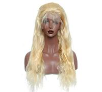 GJBXP full lace 360 long body wave blonde human hair wig 14inch