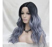 GJBXP Hairpieces European and American Fashion Long Curly Gold Mixed Long Wave Wig Hand-Woven Simulation Scalp Boutique Wig Foreign Trade Original J