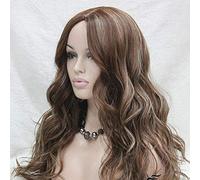 GJBXP Hairpieces European and American Fashion Long Curly Gold Mixed Long Wave Wig Hand-Woven Simulation Scalp Boutique Wig Foreign Trade Original E