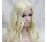 GJBXP Hairpieces European and American Fashion Long Curly Gold Mixed Long Wave Wig Hand-Woven Simulation Scalp Boutique Wig Foreign Trade Original F