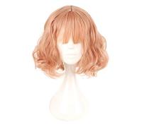 GJBXP Hairpieces Harajuku Lolita Wig, Sweet Girls Daily Short Curly Wave Hair Durty