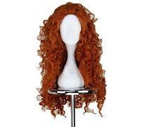 GJBXP Hairpieces Long Deep Curly Orange Girl's Princess Dress Cosplay Costume Wig for Halloween Birthday Party