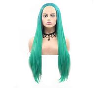 GJBXP Hairpieces Long Straight Hair Wig, Split Wig Ladies Handmade Lace European and American Wig Set, for Daily Party