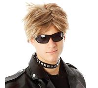 GJBXP Hairpieces Performance Party Festival Gold Brown Male Wig Short Hair Straight Wig Fluffy Handsome European and American Boys Wig
