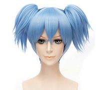 GJBXP Hairpieces Short Straight Hair, with Bangs with 2 Ponytails Wig, for Shiota Nagisa Assassination Classroom Anime Cosplay Wig, 30cm