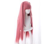 GJBXP Hairpieces The Quintessential Quintuplets Anime Cosplay Rose Net Wigs High-Temperature Resistant Fiber Long Straight Hair Pink 31.5 Inches
