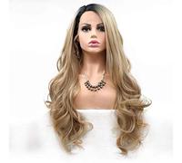 GJBXP Hairpieces Wig Fashion Wild Female Wig,Front Lace Wig Synthetic Wig,Long Curly Hair,26 Inches,for Daily Party