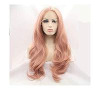 GJBXP Hairpieces Wig Long Curly Wave Hair, High-Temperature Chemical Fiber Silk Lace Front Wig, Easy Care, 26 Inches
