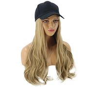 GJBXP Hairpieces Wig Women's Fashion Novelty Wig Hair，One-Piece Hat Wig，Gradient Long Curly Hair，for Daily Party Mixed Gold
