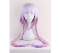 GJBXP Miss Kobayashi's Dragon Maid Kanna Kamui Synthetic Hair Heat Resistant Cosplay Wig With Double Buns purple ombre long