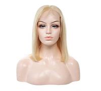GJBXP rose gold straight wave wig Bob hair Human Hair Wig Brazilian For Black Women beauty Virgin Hair With Baby Hair Glueless 130% Density 10inch