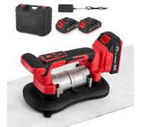 GJCrafts 2-in-1 Battery Tile Vibrator & Suction Cups with Suction Lifter, 9 Levels, 285 x 150 mm Suction Cup 200 kg Adsorption Tiles Vibration Device Tile Vibrator for Large Wall and Floor Tiles