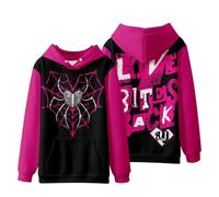 GJDNCIQ AJ Lee Love Bites Merch Hoodie Man/Woman Sweatshirts Printed Casual Clothes (M,BlackA02)