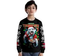 GJDNCIQ Art The Clown 3 Milk and Carnage Merch Horror Movie Halloween Christmas Long Sleeve Clothes (Black,M)