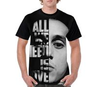GJDNCIQ Canserbero All We Need is Love Merch Tshirt Short Sleeve Crewneck Tshirt Men/Women Hip Hop Tops (Black,XXL)