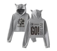 GJDNCIQ CORTIS Color Outside The Lines Hoodies for Girls Youth Cute Long Sleeve Sweatshirt Merch Pullover Top (Gray,XL)