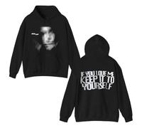 GJDNCIQ Ethel Cain 2025 Tour Hoodie - If You Love Me Keep It To Yourself Bootleg Sweatshirt - Unisex Music Merch for Fans (Black,XL)