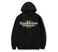GJDNCIQ Hot Game Kingdom Come Deliverance II Hoodies Man/Woman Sweatshirts Printed Casual Clothes (Black,3XL)