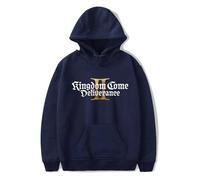 GJDNCIQ Hot Game Kingdom Come Deliverance II Hoodies Man/Woman Sweatshirts Printed Casual Clothes (Navy,L)